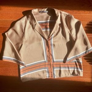 Zara Bandana Printed Top